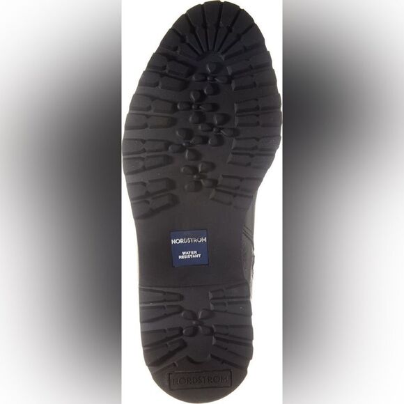 Nordstrom Miller 2 Water Resistant Leather Lug Sole Boot (Women) Black 5.5 - Picture 12 of 12